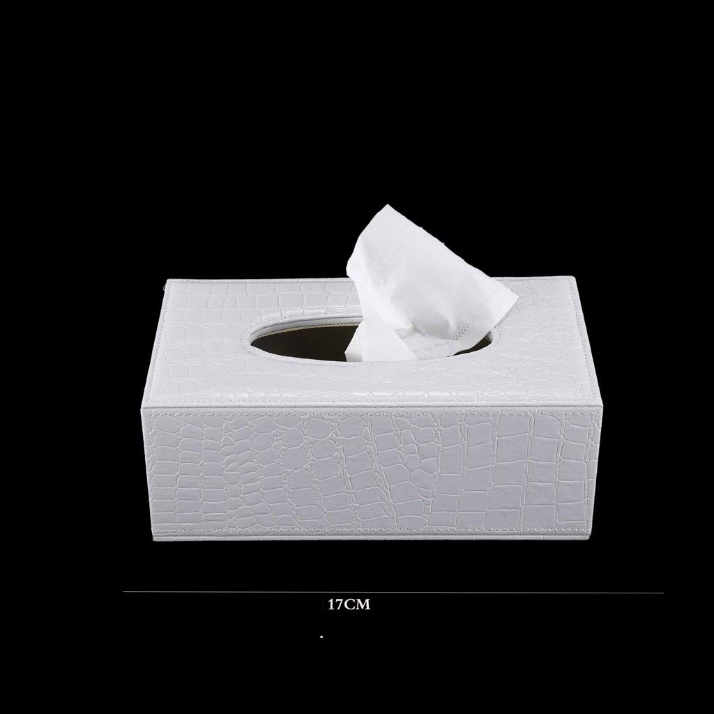 PU Tissu en Cuir Couvercle de boîte, Porte Bureau Boîte Rangement Conteneur for la Maison et