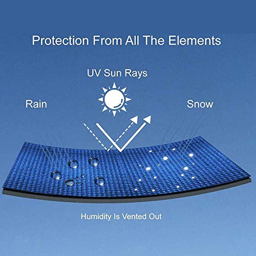 Housse jet ski imperméable bâche protection bateau 210D taille 116-135 pouces - 4