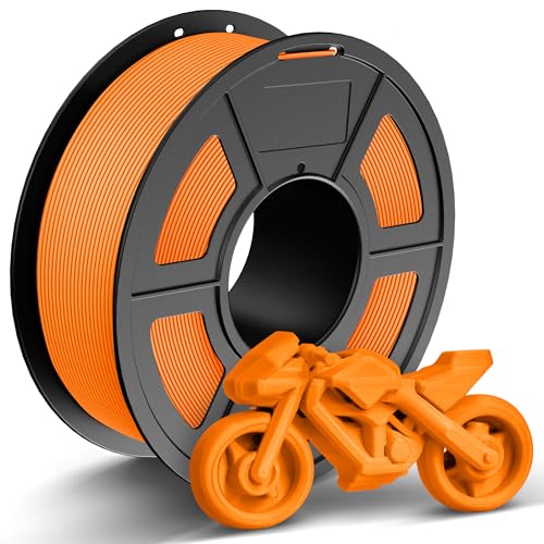 Image of TECBEARS Orange PETG Filament for 30mm /s - 600mm /s High Speed Printing | 1kg Spool, 1.75mm Filament accuracy + /- 0.02 mm, Neatly Wound Filament, Fit Most FDM Printers and Bambu Labs Printer