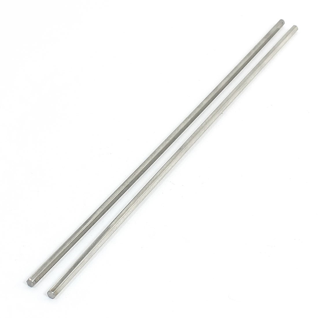 Aexit Lathe 200mm Electrical equipment x 3mm Stainless Steel Axle Hex Stock Drill Rod Bar 2Pcs