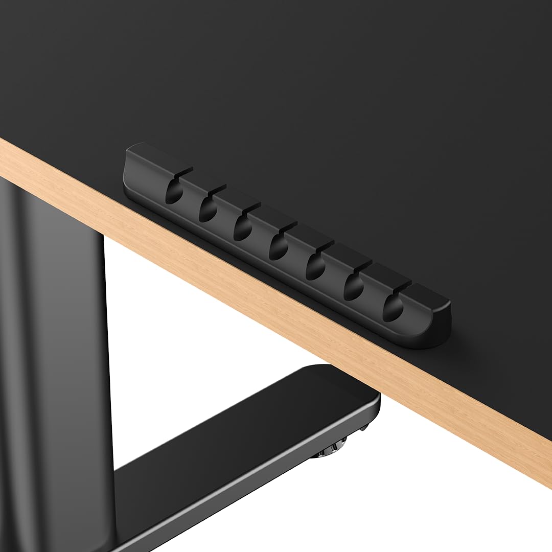 Ultradesk - Escritorio Infantil Eléctrico Regulable en Altura Pulsar - 120x60x55-81cm - para 2 Monitores - para Habitaciones de Niños y Adolescentes - Negro