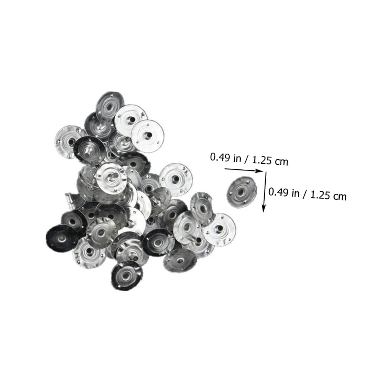 KALLORY 400pcs Candle Wick Making Materials: Metal Wick Base Tabs for DIY Candle Crafting