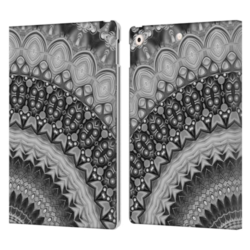 Étui portefeuille en cuir Haroulita pour iPad 10.2 gris protection intégrale
