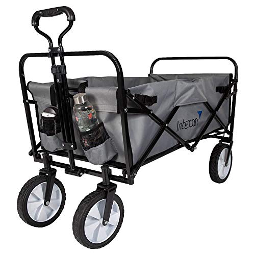 Preisvergleich Produktbild Intercon Faltbarer Bollerwagen 85kg Tragkraft - Handwagen - Transportwagen