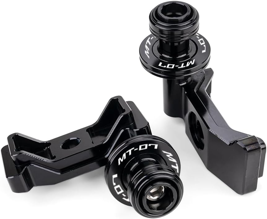 MOWOK Fit For YAMAHA MT-07 MT07 2026 2025 2024 2023 2022 2021 2020 2019 2018 2017 2016 2015 2014 Motorcycle Accessories Stand Screws Swing Arm Swingarm Spools slider (Black)