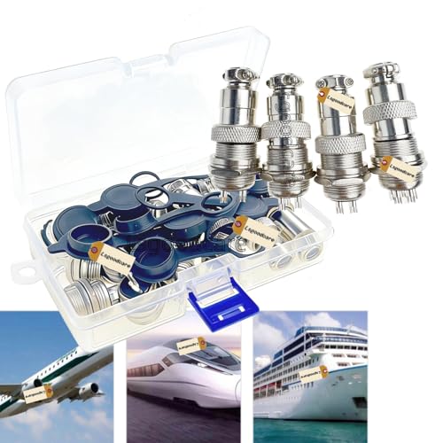 Kit de conectores de aviación GX20 con pines 2-5 miniatura 5