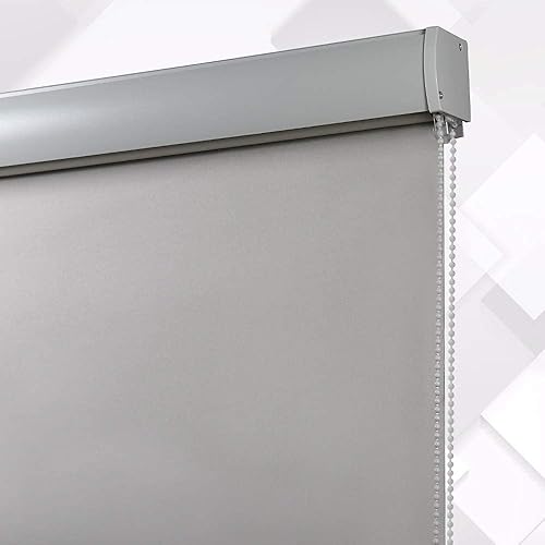 Miniatura 1 de LUCKUP Persianas enrollables opacas con cubierta de cenefa, impermeable, protección UV, de privacidad, tela con aislamiento térmico para dormitorio,