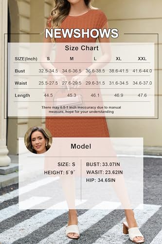 Image of Newshows Women's Hollow Slim Summer Fall Church Work Casual Sweater Dress | Machine Washable Knit Sweater Fabric, Hollow Design, Bell Sleeve, Business Casual, Church Teacher Outfits, Modest Dress