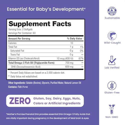 Mother's Promise Prenatal DHA 600mg
