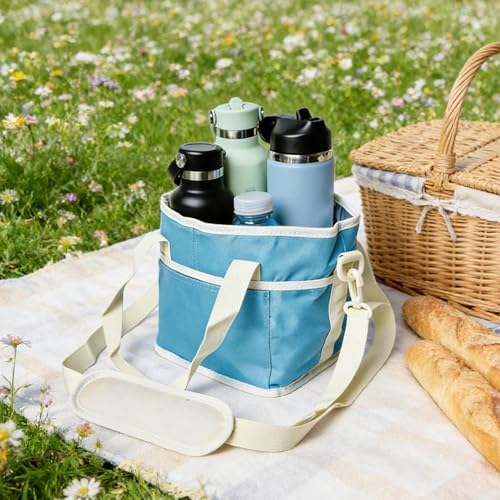 Transportadora de bebidas aislada e impermeable para llevar 4 tazas en tu coche 3