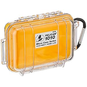 Pelican 1010 Microcro CASE YELLOW WITH CLEAR LID