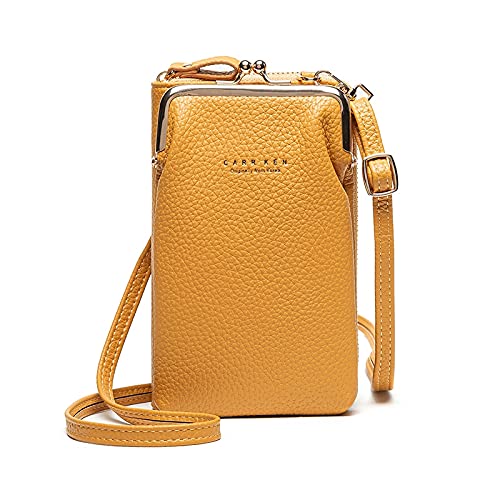 H2107 Ladies Mobile Phone Bag Shoulder Messenger Bag Pebbled Zipper Wallet-image-38