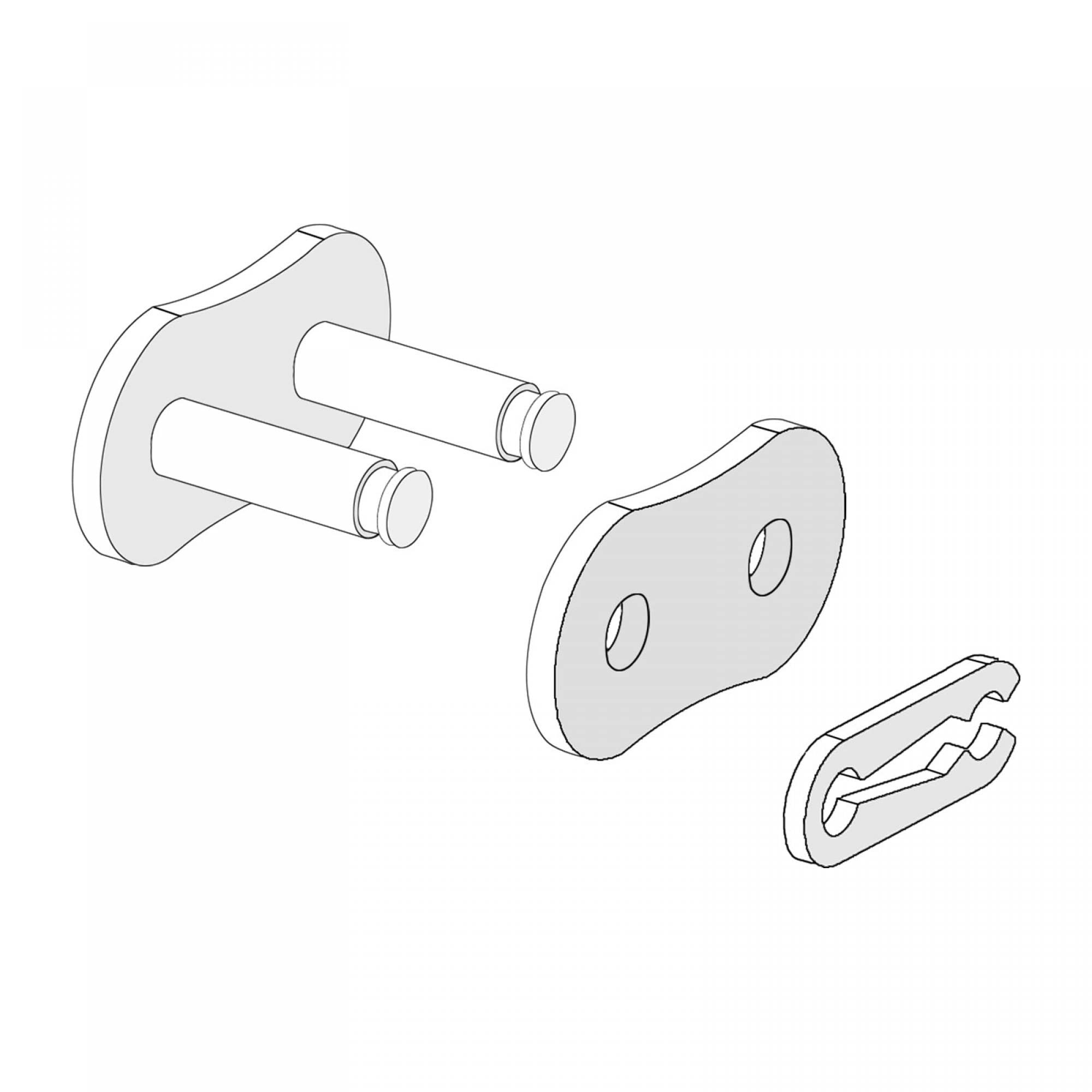 uxcell 12Pcs #60 Chain Master Connector Link Roller, 3/4" Pitch Carbon Steel, Standard Connecting Split Links for 12A Chain — Amazon image 5