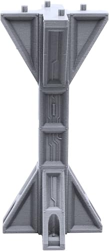 Miniatura 4 de EnderToys Campo de escaramuza industrial de varios niveles, escenario de terreno para Necromunda, equipo de matar, compatible con Sector Mechanicus,