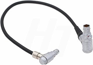 HangTon Power Cable for ARRI Alexa / Sony Venice DSMC2 Camera to SmallHD / Teradek Bond Bolt/ Preston MDR3 0B 2 Pin to RS 3 Pin 24V Right Angle 90-degree 30cm