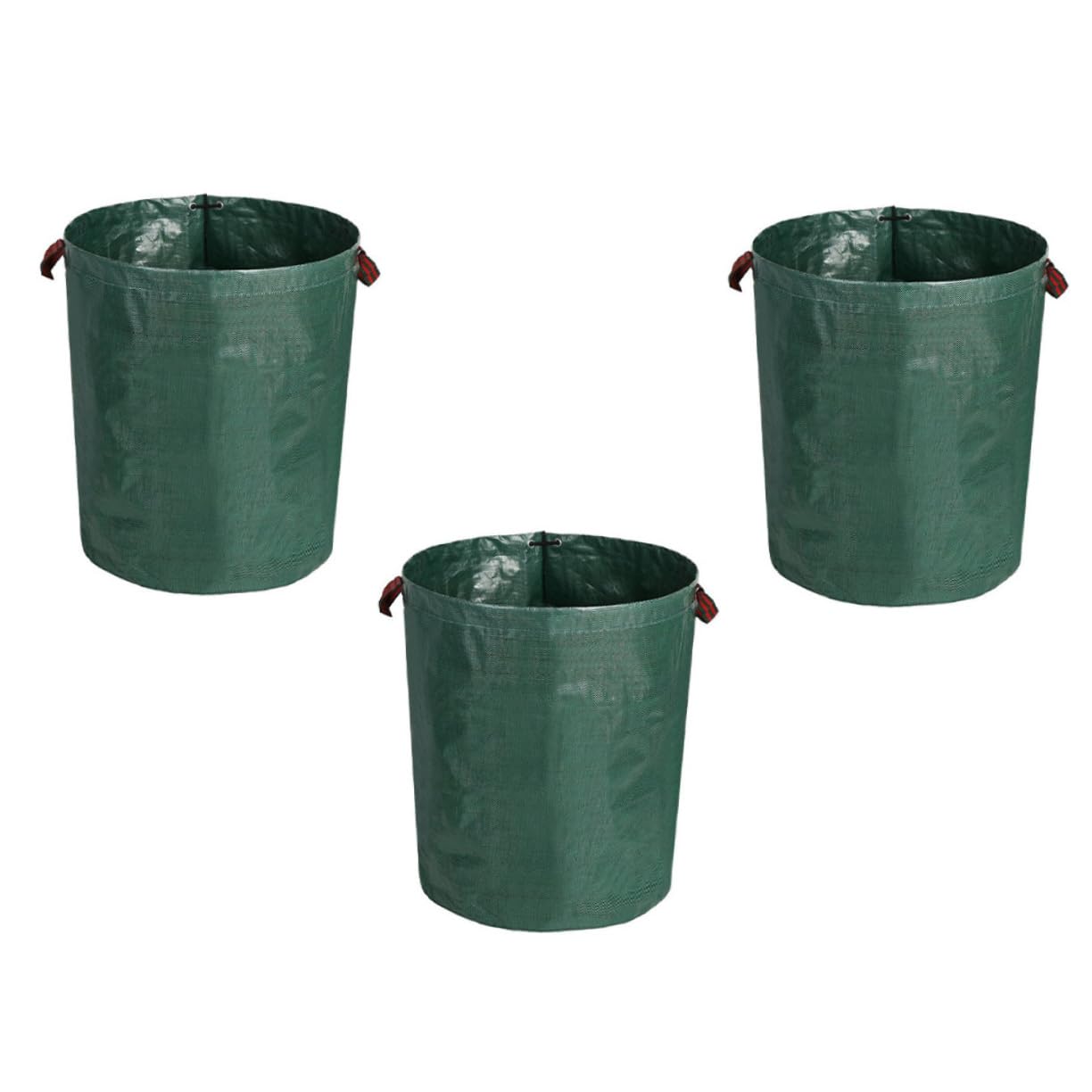 FONDOTIN Garden Waste Bin Large Capacity Gardening Bags for Grass Leaves Recyclables 3 Pack