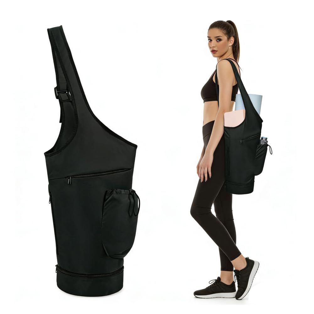 Oaygat Yoga Mat Bag Full-Zipper Yoga Mat Carrier with Adjustable Strap Exercise Yogas Mats Carrier Multi-Functional Storage Bag for Yogas Workout Outdoor Use