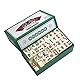 RATSTONE Mini Mahjong Set - Traditionelles Chinesisches Familienspiel mit 144 Steinen, Portable, Partyspiel