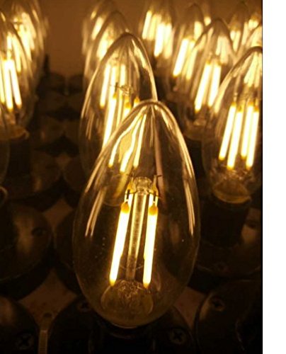 Amazon | C35 LED フィラメント電球シャンデリア電球 6W 600LM E17口金