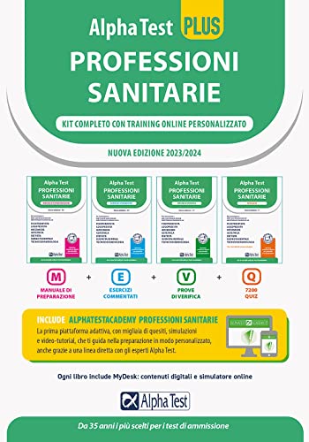 Libro Alpha Test PLUS Professioni sanitarie - Kit completo di preparazione con training on line personalizzato