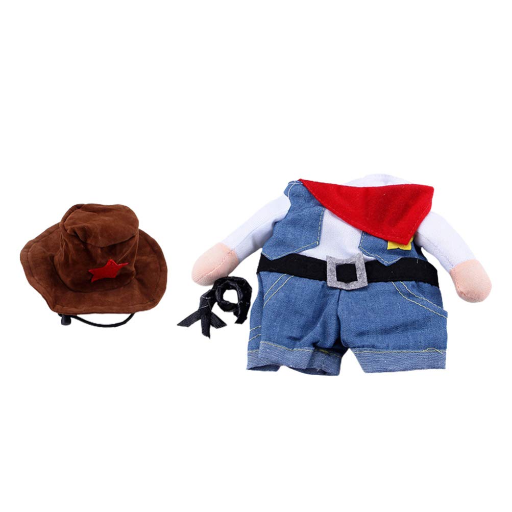 Balacoo Cat Cowboys Costume Funny Pet Costumes Cat Cowboy Clothes Halloween Pet Costumes for Cat Kitten