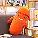changshuo Juguete De Peluche 65cm Cretive Simulation Plant Peluche De Peluche Zanahoria Linda con Guante De Boxeo Algodón Almohada Suave Regalo Encantador para Niña