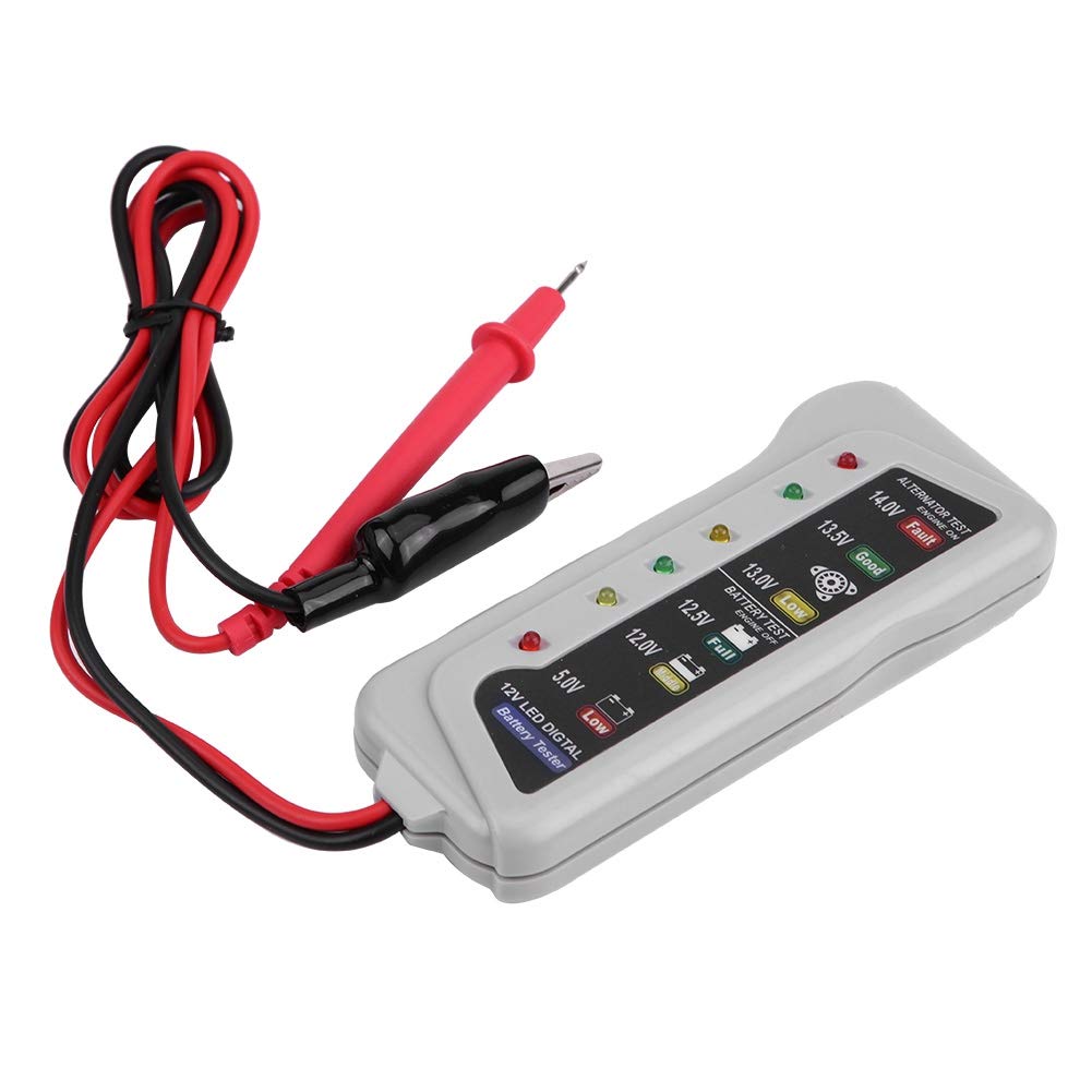 KIMISS Tester akumulatorów samochodowych for 12V-14.8V, analizator stanu baterii, ładowarka i konserwator, narzędzie diagnostyczne