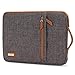 Produktbild LONMEN Wasserdicht 9.7-10.5 Zoll Laptop Sleeve Hülle Tasche Laptophülle mit Griff für 9.7" 10.5" 11" iPad Pro Air / 10.2" iPad /10" Microsoft Surface Go / 10.5" Samsung Galaxy Tab A S4,Braun