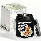 Birthday Gifts for Women, Christmas New Year Gifts for Wife Sister Mom Daughter Girlfriend Friend, Encouragement New Beginning Blessing Gift for Her, Funny Lavender Scented Candle - Black