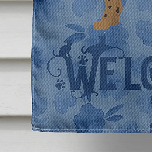 Drapeau Savannah #3 Cat Welcome grand format canevas multicolore extérieur - 5