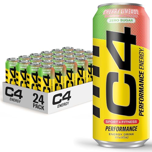 Image of C4 Original Sugar Free Energy Drink 16oz (Pack of 24) | Cherry Limeade | Pre Workout Performance Drink with No Artificial Colors or Dyes