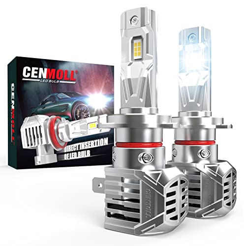 Cenmoll Lampadine H7 Led Canbus, 140 W, 38.000 Lm, 6.000 K (Bianco Freddo) Luminosità Del 700%, 12 V, 24 V, Compatibile Con CAN-Bus, Lampadine Led H7 Per Auto Kit Di Sostituzione Alogena, 2 Pz
