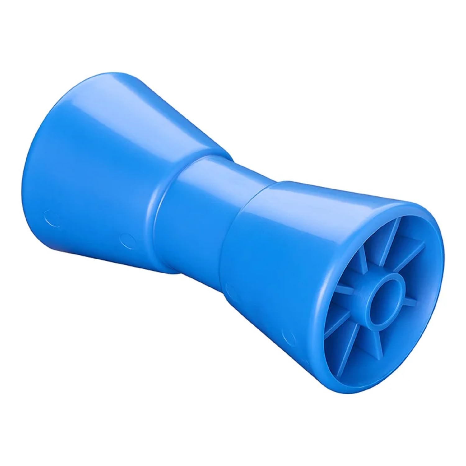 Preiswert&Gut 4 x Kielrollen – 200mm Länge, Ø 98-68mm – Rollen für Bootstrailer aus Polyethylen – Hochwertiges Bootszubehör & Boot Trailer Zubehör in Blau