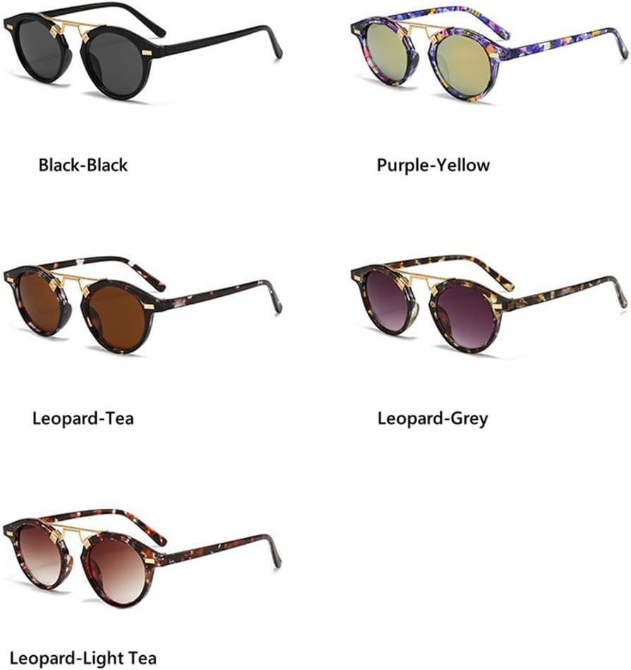 Retro Round Sunglasses For Women Men Fashion Vintage Sun Glasses Outdoors Trending Shades UV400 Eyeglasses image 2