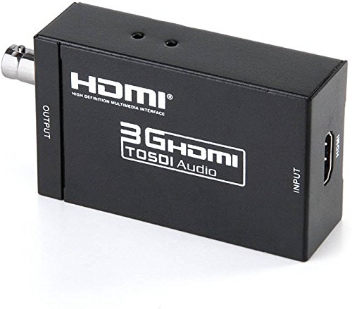 Image of MICROWARE 3G HDMI to SDI Audio Converter Media Streaming Device (Black)
