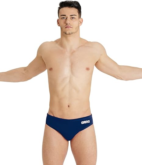 The brief cut of this swimsuit offers maximum coverage and freedom of movement, allowing for a comfortable and streamlined fit in the water. It features a drawstring waist for a secure and adjustable fit, ensuring that the swimsuit stays in place during intense water activities.