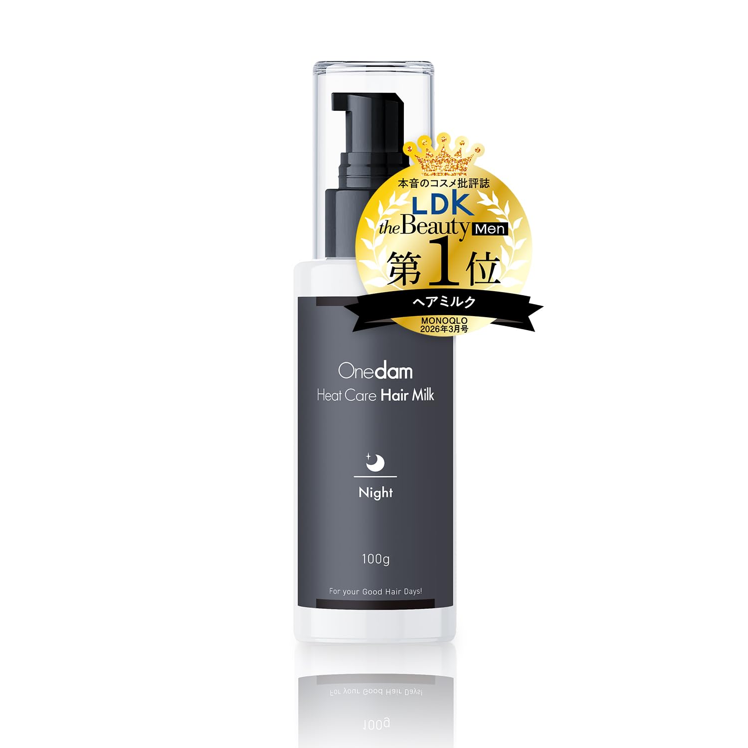 【LDK Best Buy Award Winner】Onedam Wandamu Heat Care Hair Milk Night 100g Citrus Scent Rinse-Out Treatment for Women and Men Citrus (Single)