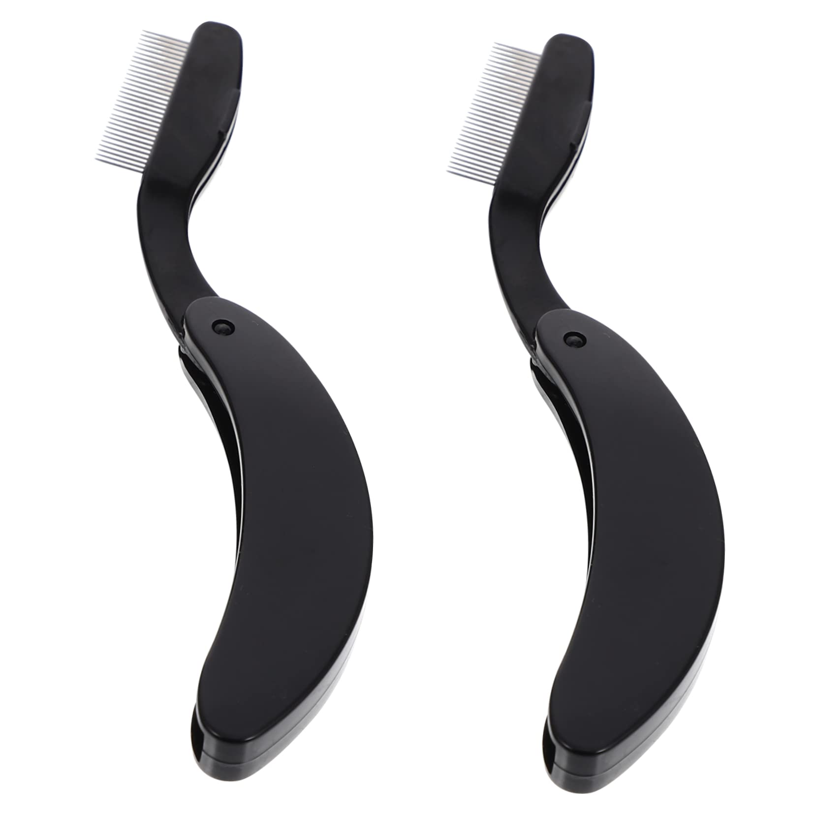 Mikinona Eyelash Comb and Eyebrow Brush Set Portable Lash Separator Stainless Steel Lash Combs Reusable for Women Men Beauty Tool Present