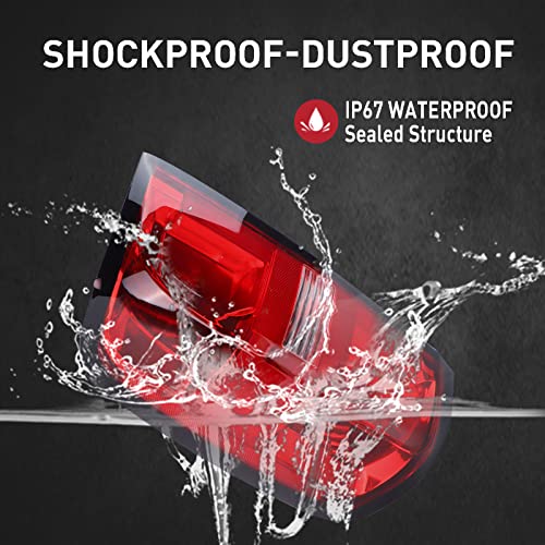 Duolctrams Brake Tail Light Rear Lamp Assembly Left Driver Side Compatible With 2015-2022 Chevy Colorado(Halogen Type) W/O Bulb Oe Style Red Clear Lens 84169777 Gm2800270 #TOP4