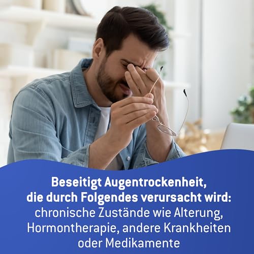 Vizol S 0,4% Long Effect Augentropfen bei starken Symptomen trockener und gereizter Augen, beruhigende Pflege in der stärksten Konzentration von 0,4% Natriumhyaluronat
