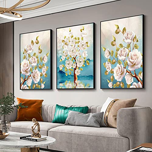 Moderne fleurs art peintures pour embellir un mur vide sans entreprendre de travaux
