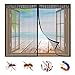 Mosquitera Ventana Magnetica, Protección Contra Insectos, Cortina de Malla Con Imanes, Cierra AutomáTicamente y es FáCil de Instalar, para Puertas y Ventanas-Black-b|| 31x31inch(80x80cm)