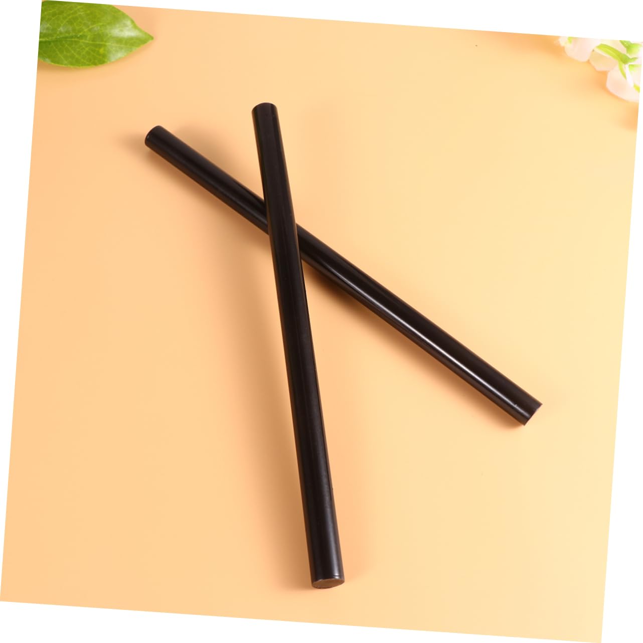Tofficu 24 Pezzi Stick di Colla a Caldo Neri Eva, Fusione Rapida, Pochi Bolli, per Casa e Negozio, 19cm