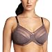 Lilyette by Bali Women's Enchantment 3-Section Unlined Minimizer Underwire Bra, Rum Raisin/Rose Creme, 38C