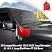 JWWY for Jeep Wrangler Cowl Cover Body Armor Hood Bonnet Corner Engine Side Wing Guard Fit Cover Trim for 2018-2024+Jeep Wrangler JL JLU & Jeep Gladiator JT 2/4 Door, Exterior Accessories 2PC Red