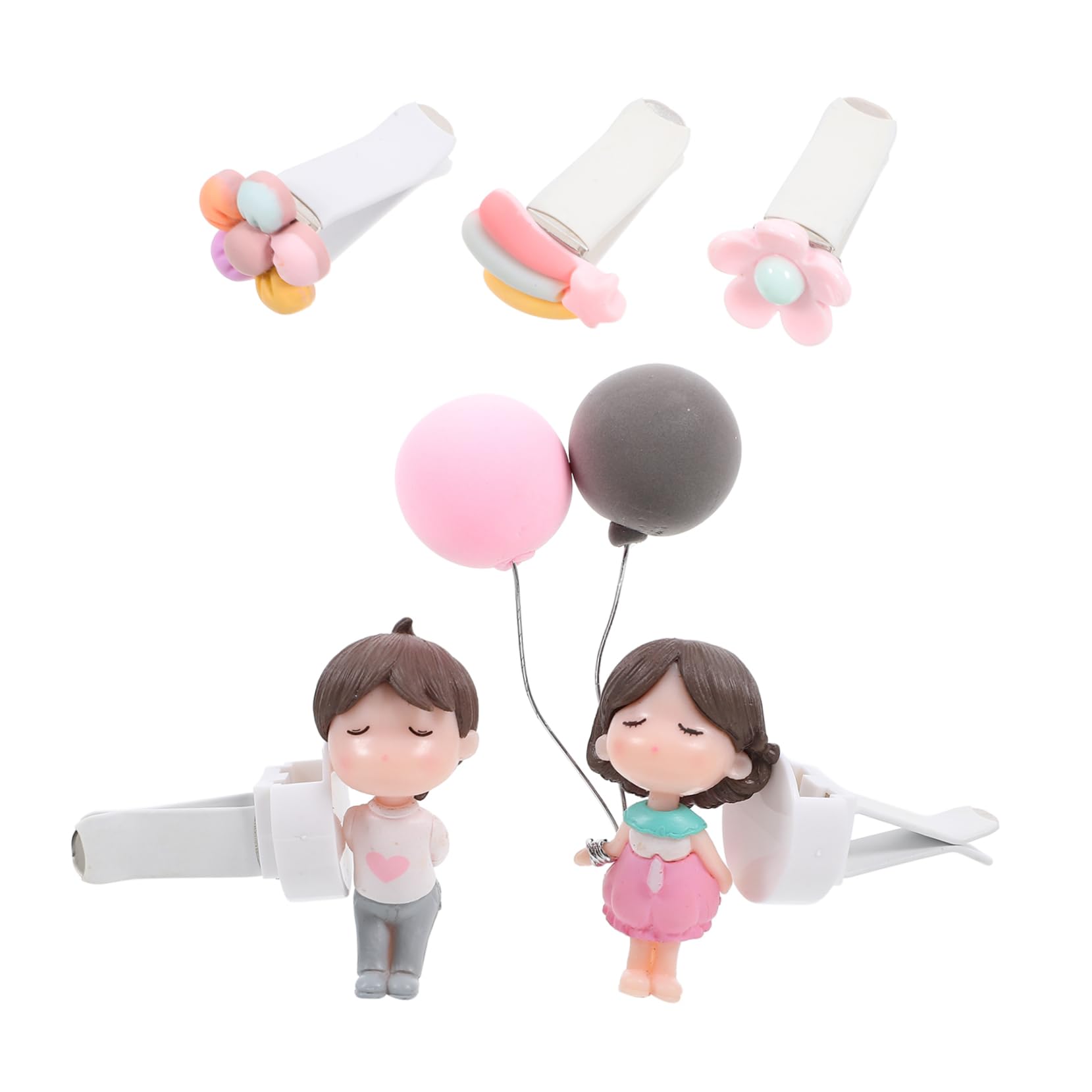 GLEAVI 25pezzi Clip Per Aria Auto Decorazioni Carine Per Ventilazione e Profumazione Di Ornamenti Forma Di Cartoon Profumatori Per Auto Con Aromi Inclusi