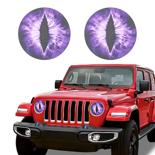 Hovom 2PCS Beast Eyes Headlight Decals, 3D Stereo Eyes Headlight