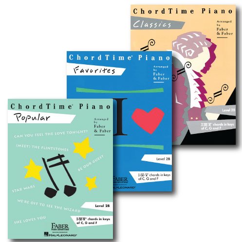 Chordtime Piano Pack - Level 2B - Three Book Set - Includes Classics, Favorites and Popular - Piano Adventures Supplementary Series      Sheet music