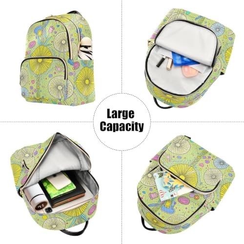 Sac à dos léger fleurs matelassées texture douce et format compact Wudan pour gym S-M