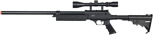 Well MB06A Full Metal ASR MB06 SR-2 Rifle de Francotirador de Primavera Pistola de Airsoft (paquete negro/alcance)